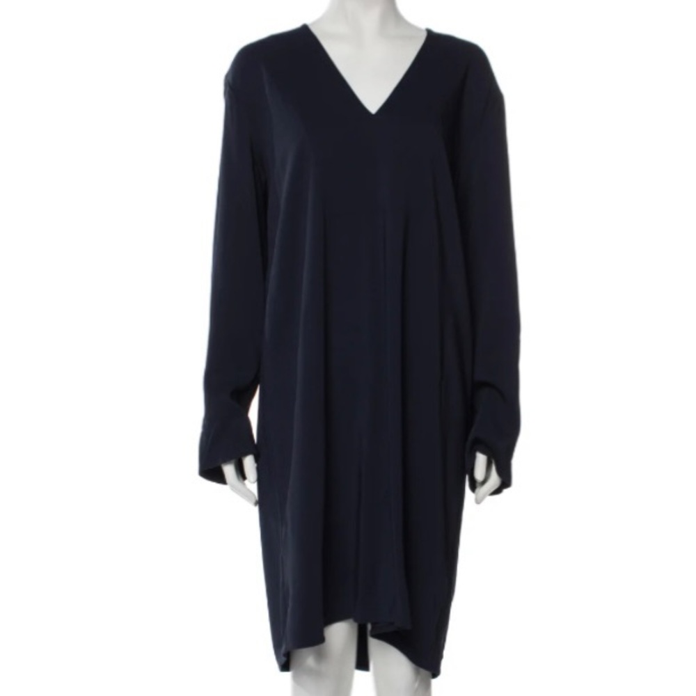 Vince V-Neck Knee-Length Dress